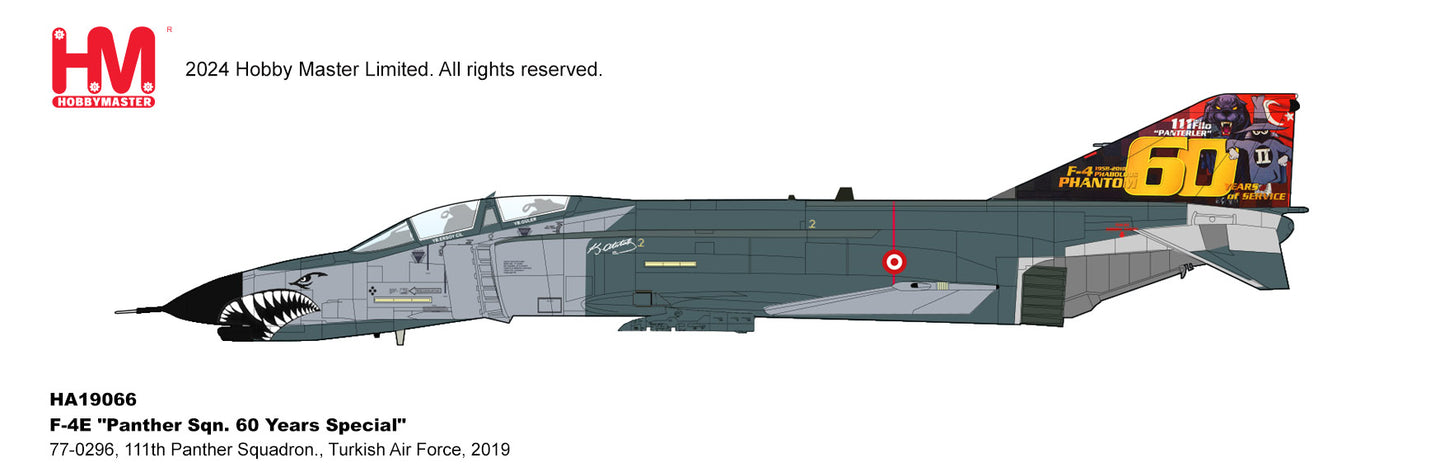 1/72 F-4E "Panther Sqn. 60 Years Special" 77-0296 111th Panther Squadron. Turkish Air Force 2019