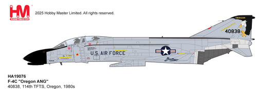 1/72 F-4C "Oregon ANG" 40838 114th TFTS Oregon 1980s