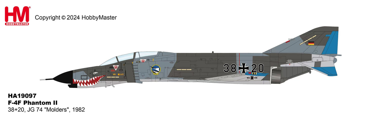 1/72 F-4F Phantom II 38+20 JG 74 "Molders" 1982
