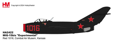 1/72 MIG-15bis "Experimental" Red 1016 Combat Air Musem Kansas