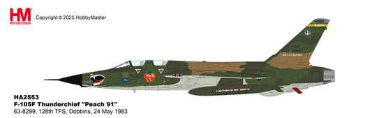 1/72 F-105F Thunderchief "Peach 91" 63-8299 128th TFS Dobbins 24 May 1983