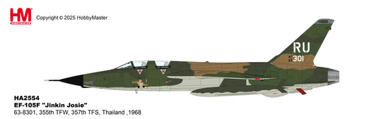 1/72 EF-105F "Jinkin Josie" 63-8301 355th TFW 357th TFS Thailand 1968