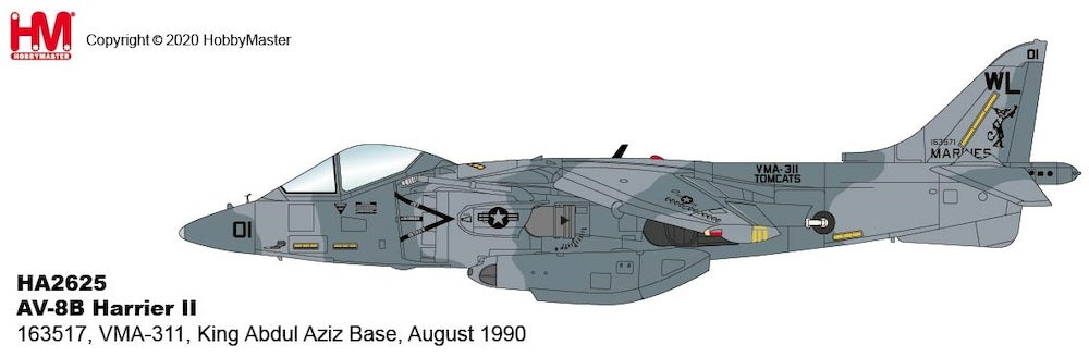 1/72 AV-8B Harrier II 163517 VMA-311 King Abdul Aziz Base August 1990