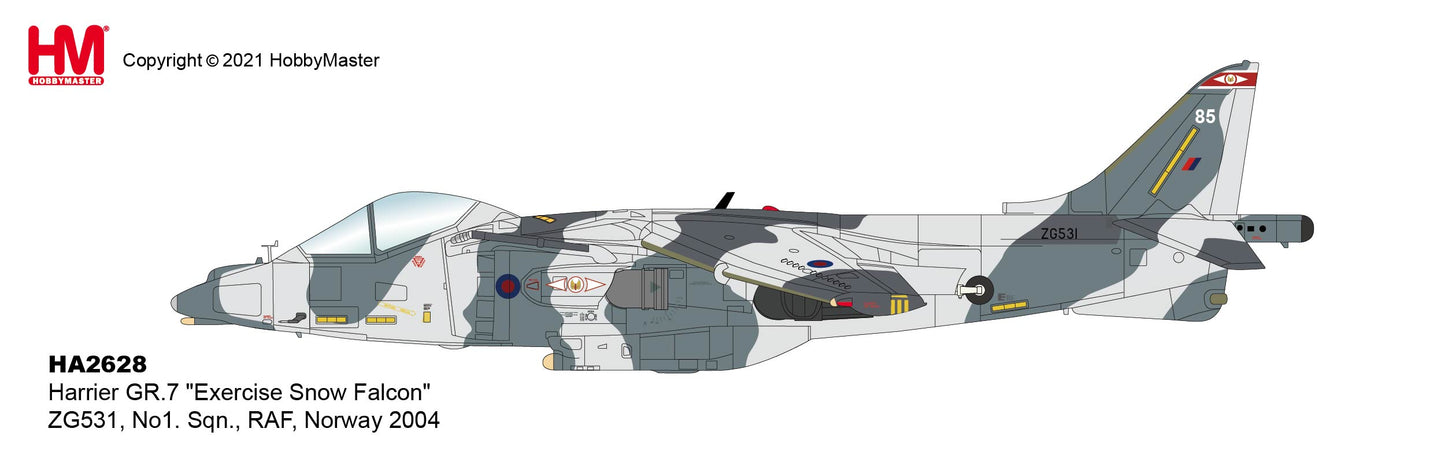 1/72 Harrier GR.7 â€œExercise Snow Falconâ€� ZG531 No1. Sqn. RAF Norway 2004