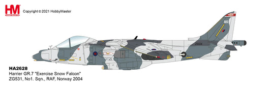 1/72 Harrier GR.7 â€œExercise Snow Falconâ€� ZG531 No1. Sqn. RAF Norway 2004