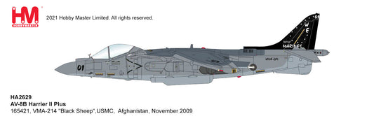 1/72 AV-8B Harrier II Plus 165421 VMA-214 "Black Sheep"USMC Afghanistan November 2009