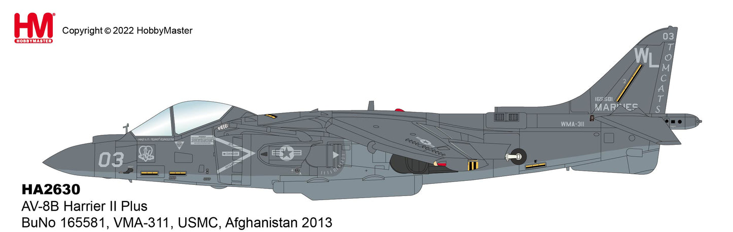1/72 AV-8B Harrier II Plus BuNo 165581 VMA-311 USMC Afghanistan 2013