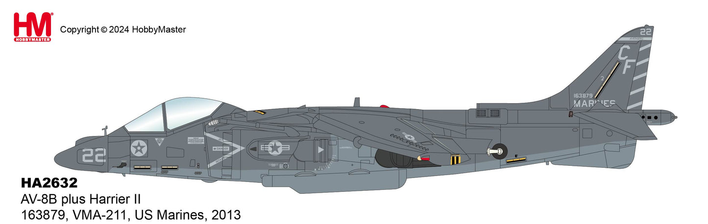 1/72 AV-8B Plus Harrier II 163879 VMA-211 US Marines 2013