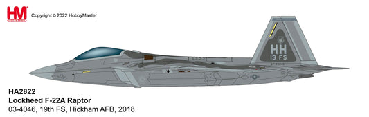 1/72 F-22A Raptor 04-4064/HH USAF Hickham AFB 2018