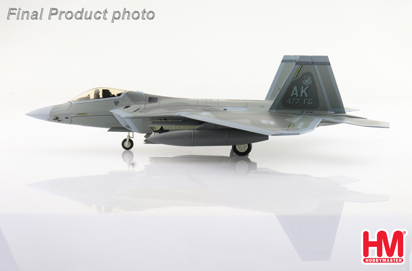 1/72 F-22A Raptor "Spirit of Tukegee" 07-4147 477 FG Elmendorf AFB 2013