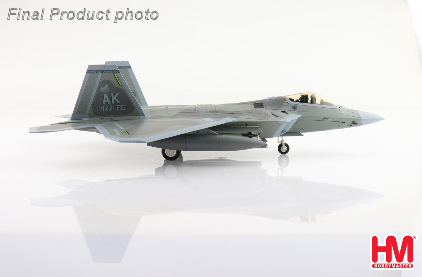 1/72 F-22A Raptor "Spirit of Tukegee" 07-4147 477 FG Elmendorf AFB 2013