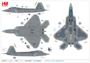 1/72 F-22 Raptor 91-4007 412 TW Edwards AFB