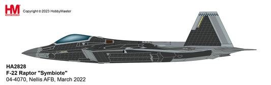 1/72Â F-22 Raptor "Symbiote" 04-4070 Nellis AFB March 2022