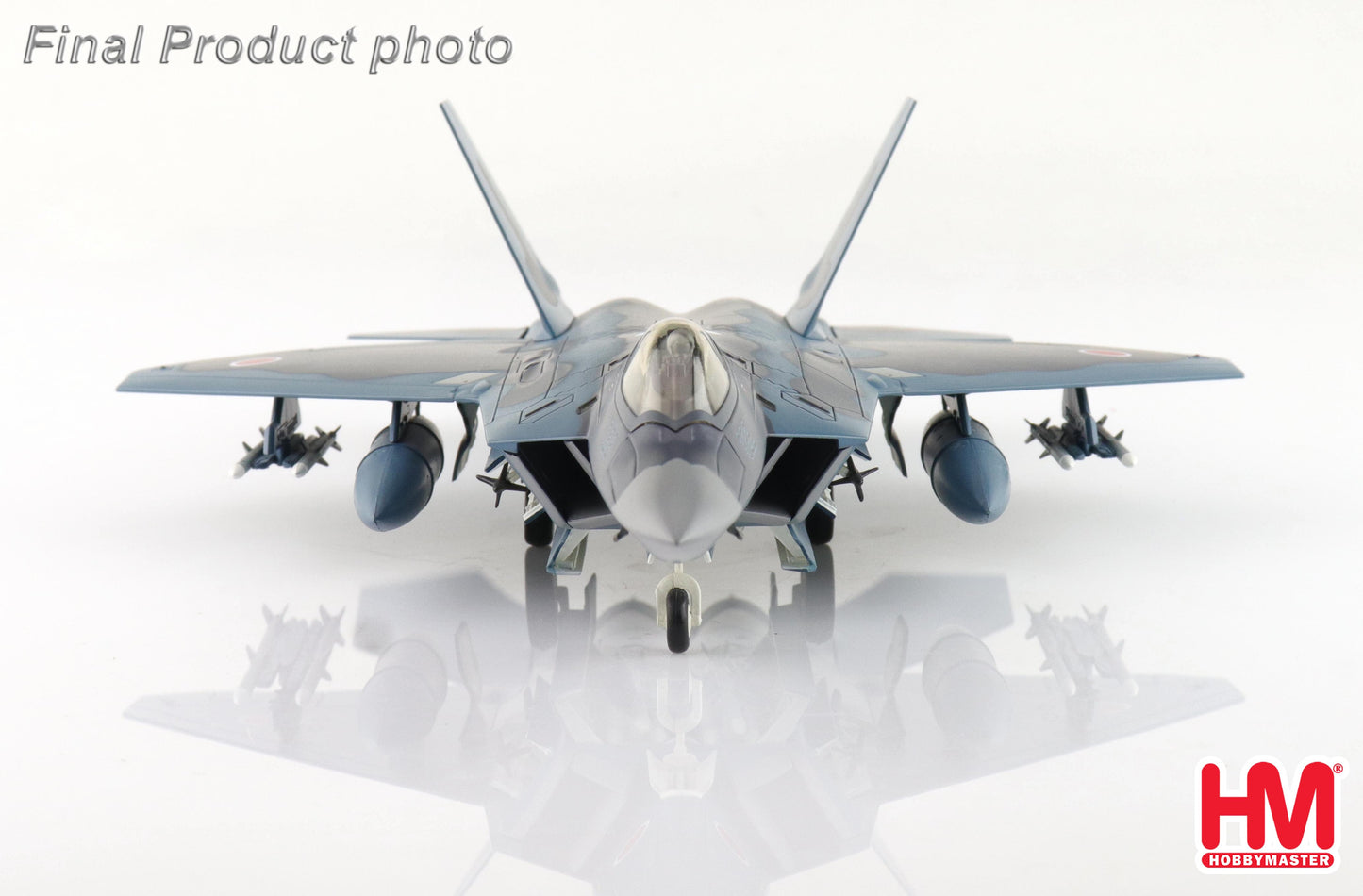 1/72 F-22 "Sea Camouflage" 37-8322 3rd SQ JASDF (Pseudo Scheme) (with 8 x AAM-3 Under the Wings)