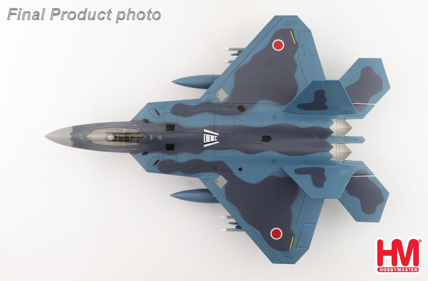 1/72 F-22 "Sea Camouflage" 37-8322 3rd SQ JASDF (Pseudo Scheme) (with 8 x AAM-3 Under the Wings)
