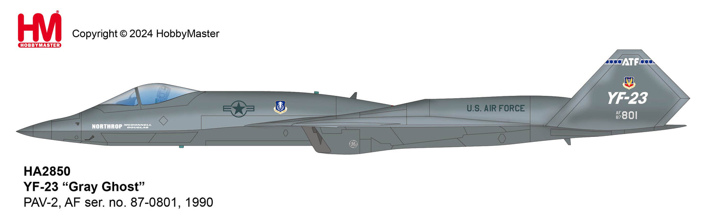 1/72 YF-23 "Gray Ghost" PAV-2 AF Ser.No.87-08011990 (with 3 xAIM-1202 xAIM-9)