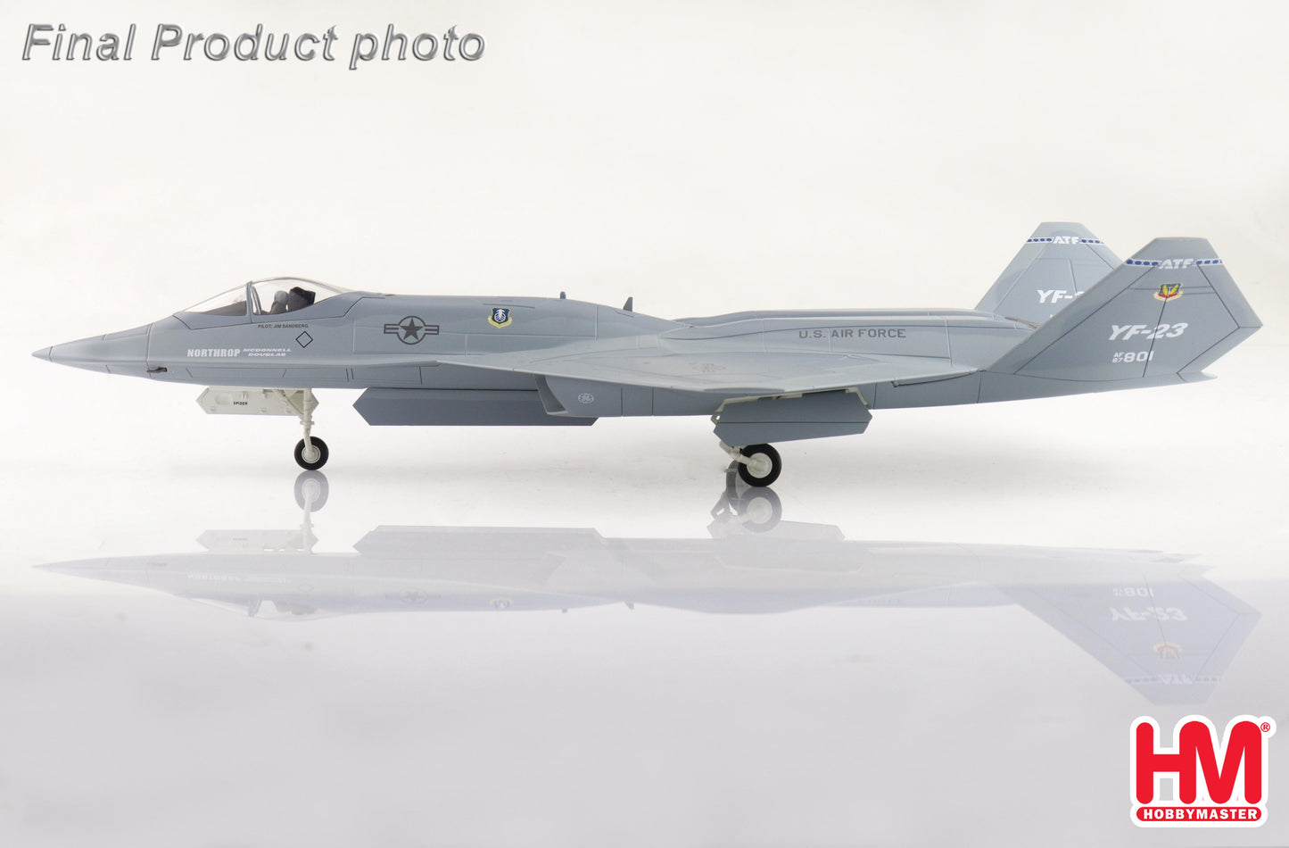 1/72 YF-23 "Gray Ghost" PAV-2 AF Ser.No.87-08011990 (with 3 xAIM-1202 xAIM-9)