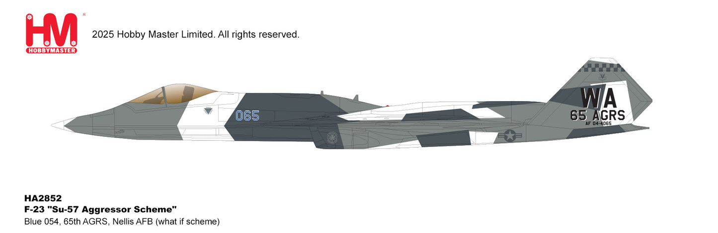 1/72 F-23 "Su-57 Aggressor Scheme" Blue 054 65th AGRS Nellis AFB (What if Scheme)