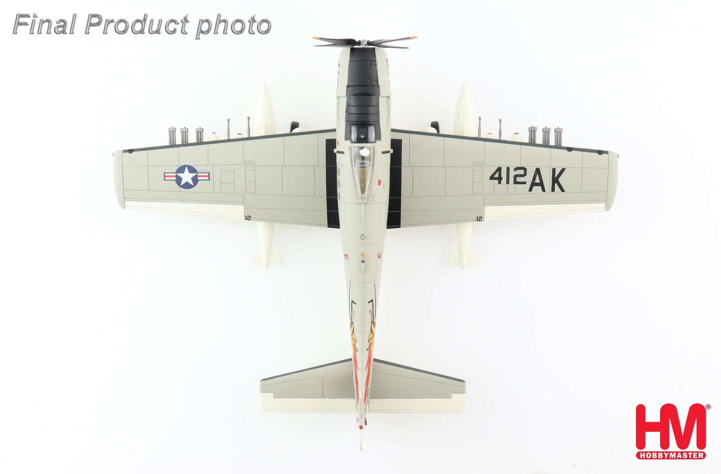 1/72 A-1H Skyraider 412 VA-176 USS Intrepid 1966