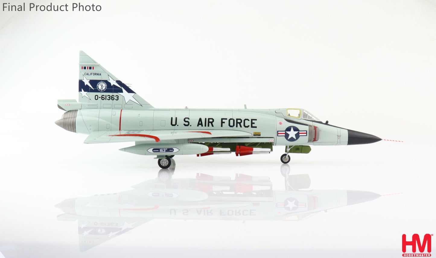 1/72 F-102A Delta Dagger USAF 0-61363 196 FIS 163 FIG California Air National Guard Early 1970s