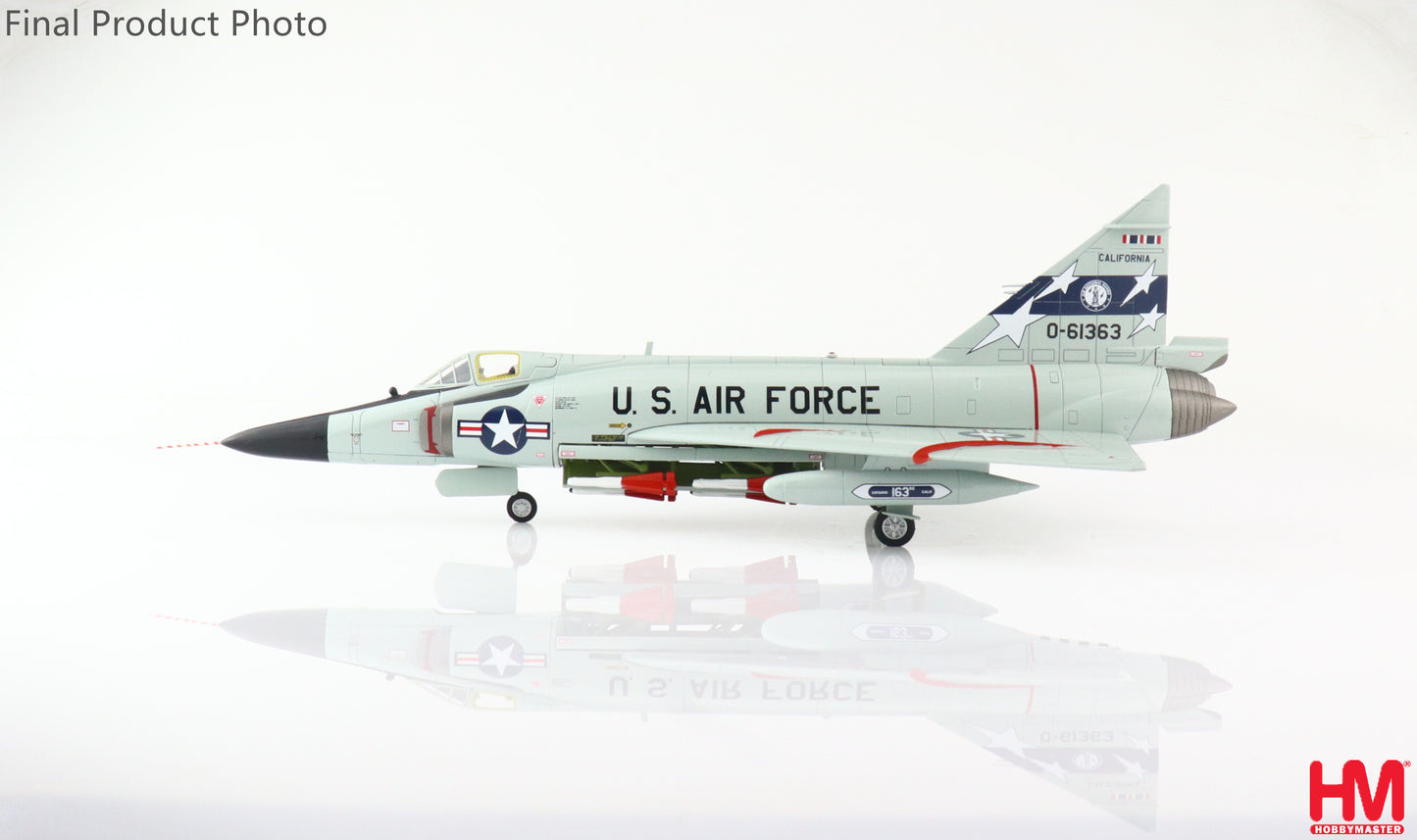 1/72 F-102A Delta Dagger USAF 0-61363 196 FIS 163 FIG California Air National Guard Early 1970s