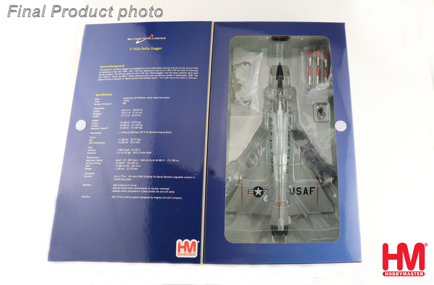 1/72 F-102A Delta Dagger 54-1373 199th FIS Hawaii ANG 1960s (Case X Wing)