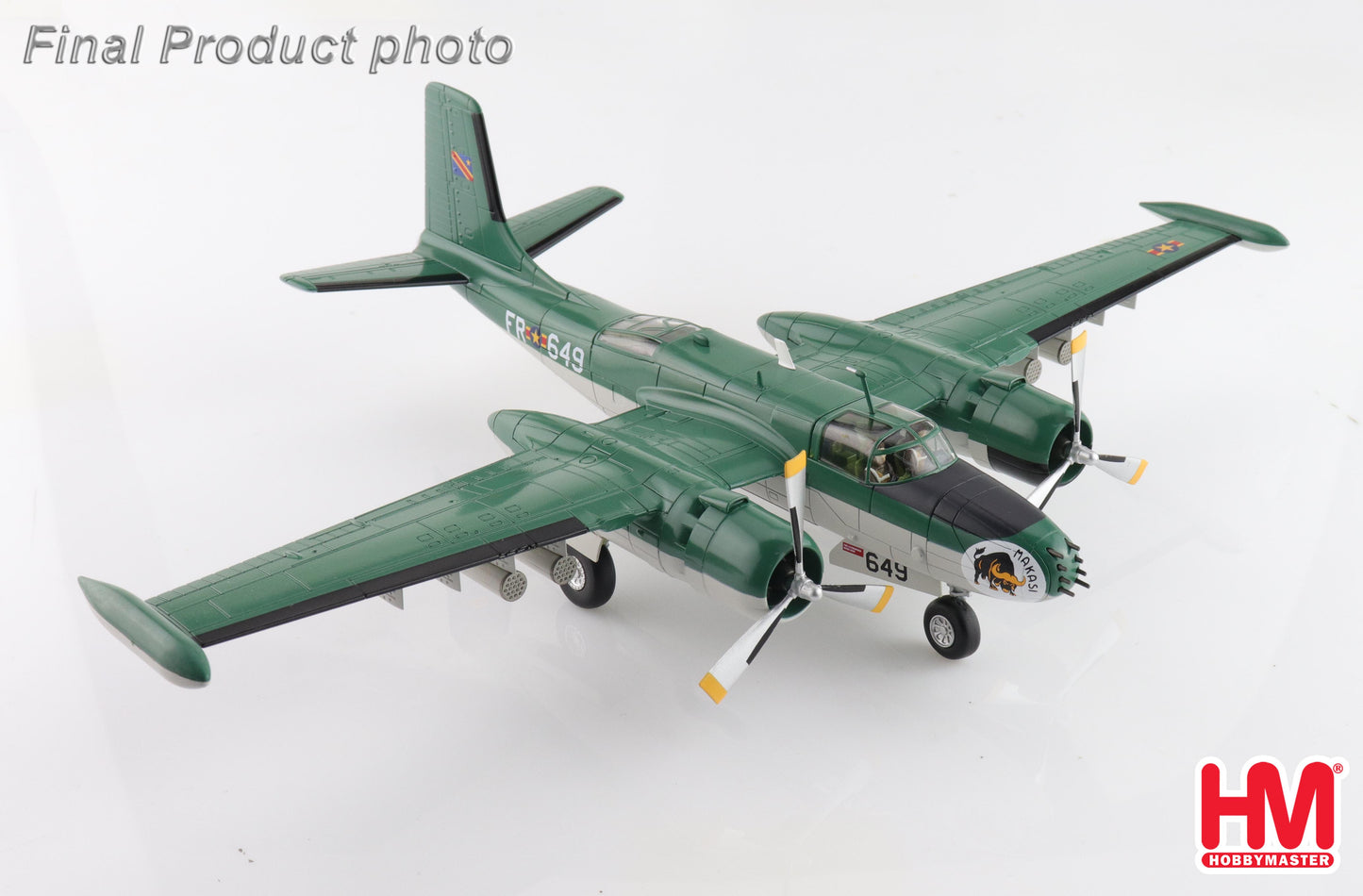 1/72Â B-26K Counter Invader 64-17649 Congolese Air Force Brazzaville 1965 (with 4 x LAU Rocket Launchers)