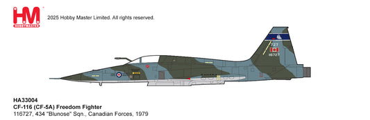 1/72 CF-116 (CF-5A) Freedom Fighter 116727 434 "Blunose" Sqn. Canadian Forces 1979