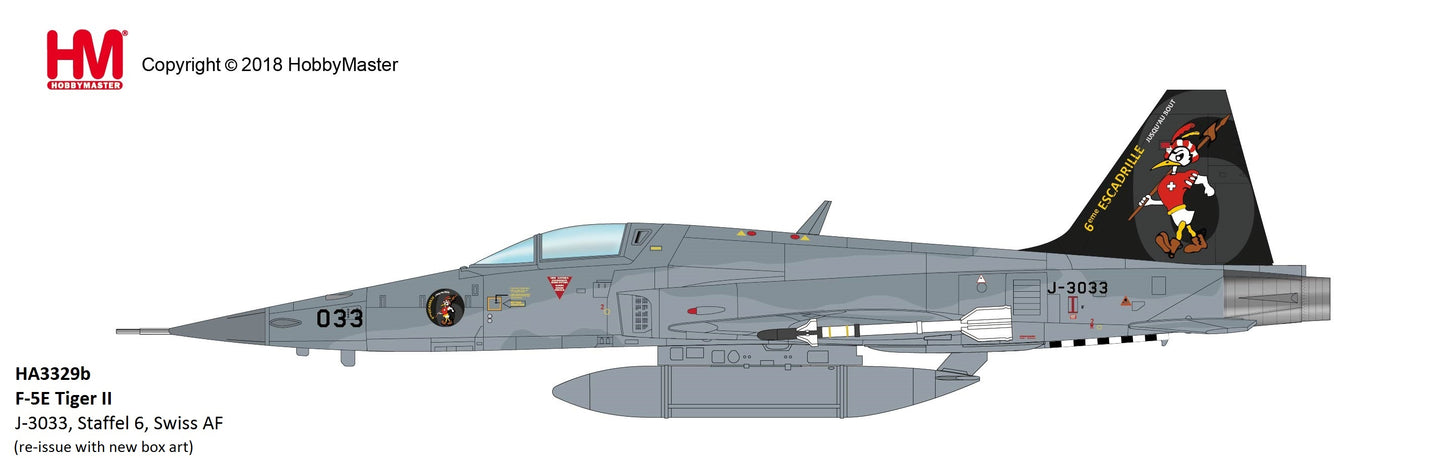 1/72 F-5E Tiger II J-3033 Staffel 6 Swiss Air Force (Re-Issue with New Box Art)