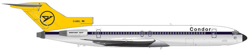 Herpa 1/200 Condor Boeing 727-200   D-ABKL