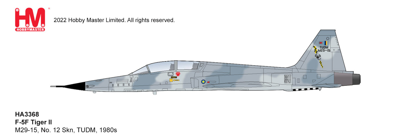 1/72 F-5F Tiger II M29-15 No. 12 Skn TUDM 1980s