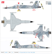 1/72 F-5F Tiger II M29-15 No. 12 Skn TUDM 1980s