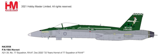 1/72 F/A-18A Hornet A21-39 No 77 Sqn Royal Australian Air Force RAAF Base Williamtown 2020