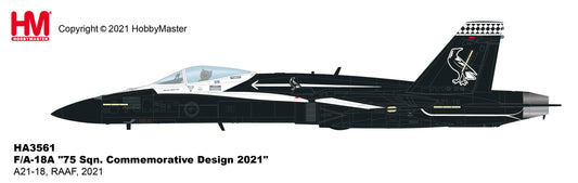 1/72 F/A-18A Hornet "75 Sqn. Commemorative Design 2021" A21-18 RAAF 2021