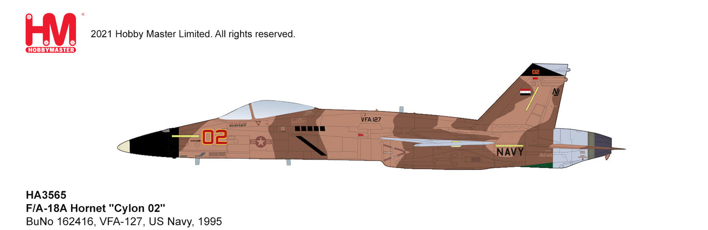 1/72 F/A-18A Hornet â€œCylon 02â€� BuNo 162416 VFA-127 US Navy 1995