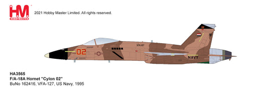 1/72 F/A-18A Hornet â€œCylon 02â€� BuNo 162416 VFA-127 US Navy 1995