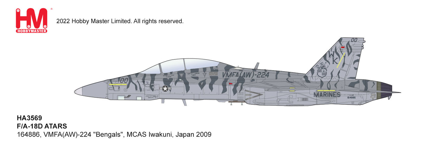 1/72 F/A-18D ATARS 164886 VMFA(AW)-224 â€œBengalsâ€� MCAS Iwakuni Japan 2009