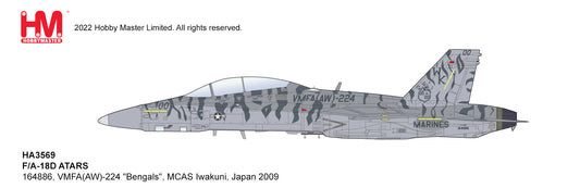 1/72 F/A-18D ATARS 164886 VMFA(AW)-224 â€œBengalsâ€� MCAS Iwakuni Japan 2009