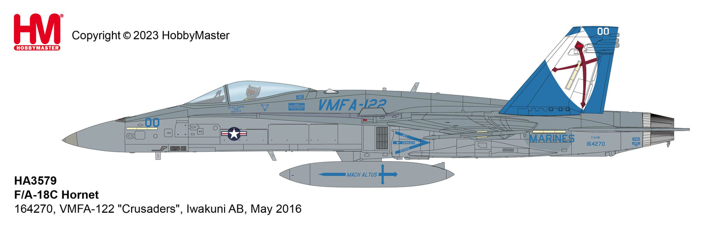 1/72 F/A-18C Hornet 164270 VMFA-122 "Crusaders" Iwakuni AB May 2016