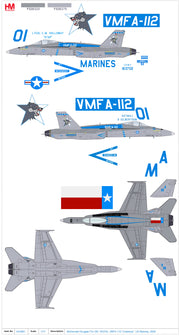 1/72 F/A-18C 163702 VMFA-112 "Cowboys" US Marines 2020