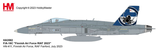 1/72 F/A-18C "Finnish Arir Force RIAT 2023" HN-411 Finnish Air Force RAF Fairford July 2023