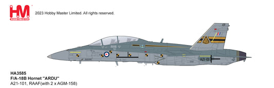 1/72 F/A-18B Hornet "ARDU" A21-101 RAAF (with 2 x AGM-158)