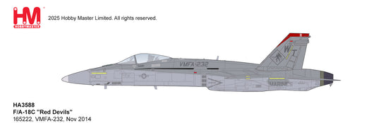 1/72 F/A-18C "Red Devils" 165222 VMFA-232 Nov 2014