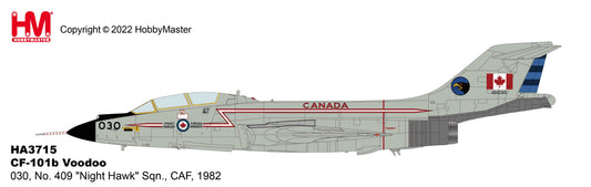 1/72 CF-101b Voodoo 030 No. 409 "Night Hawk" Sqn. CAF 1982