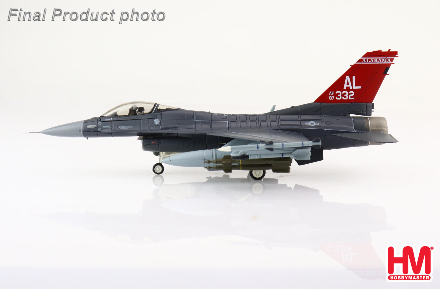 1/72 F-16C Fighting Falcon 87-0332 100th FS 187th FW Alabama ANG 2021
