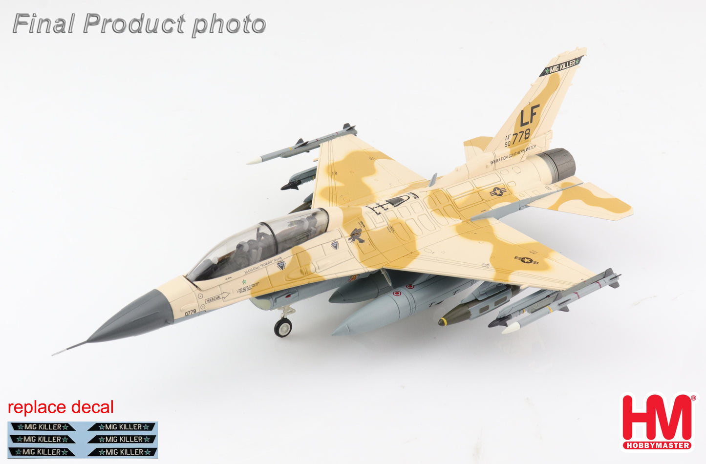 1/72 F-16D Fighting Falcon â€œMiG Killerâ€� 90-0778 310th FS Luke AF Base June 2022