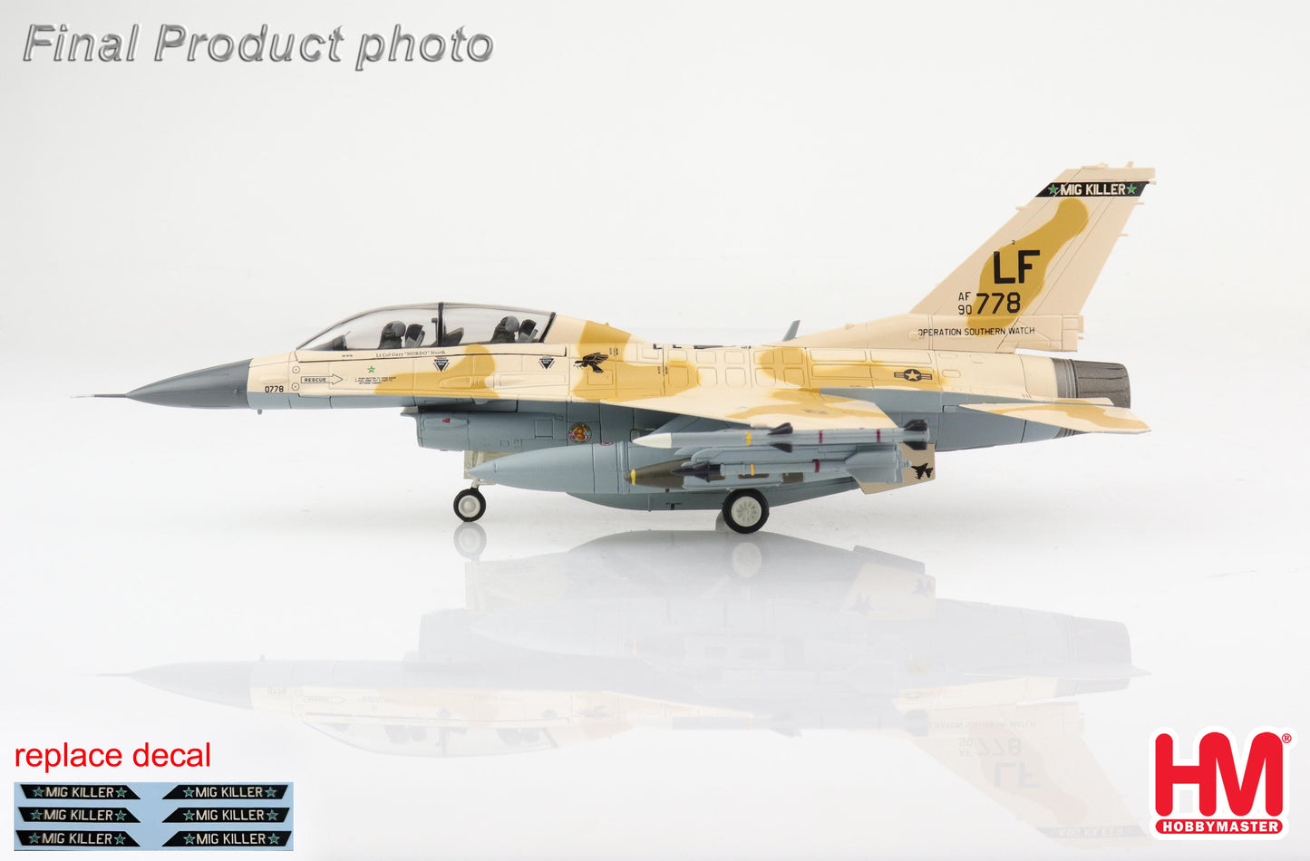 1/72 F-16D Fighting Falcon â€œMiG Killerâ€� 90-0778 310th FS Luke AF Base June 2022