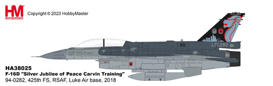 1/72 F-16D "Silver Jubilee of Peace Carvin Training" 94-0282 425th FS RSAF Luke Air Base 2018