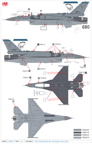1/72 F-16D "Pitch Back 2022" 680 145 Squadron RSAF Darwin