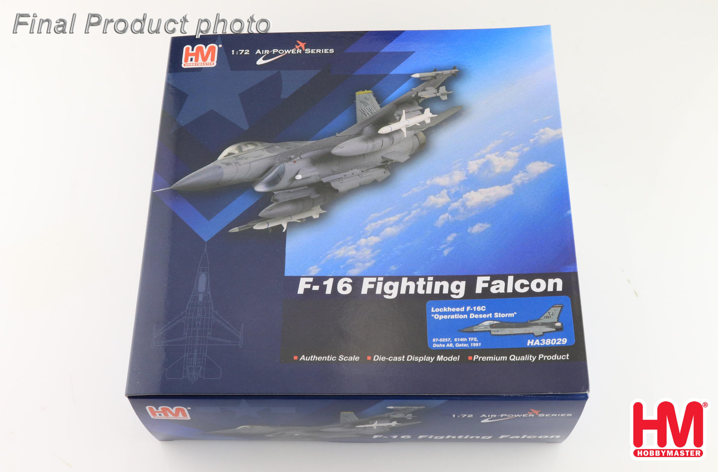1/72 F-16C "Operation Desert Storm" 87-0257 614th TFS Doha AB Qatar 1991